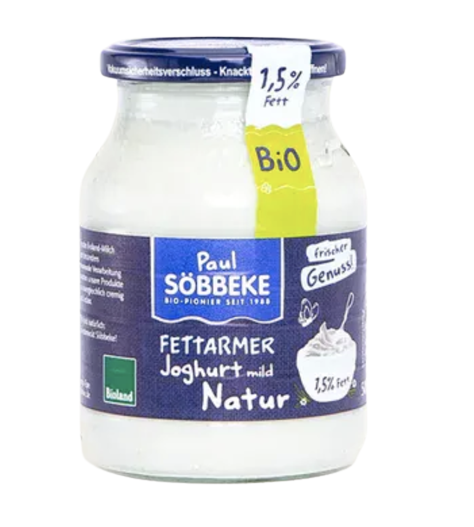 7310Söbbeke Yoghurt Natural, Low-Fat 1,5% (500g)