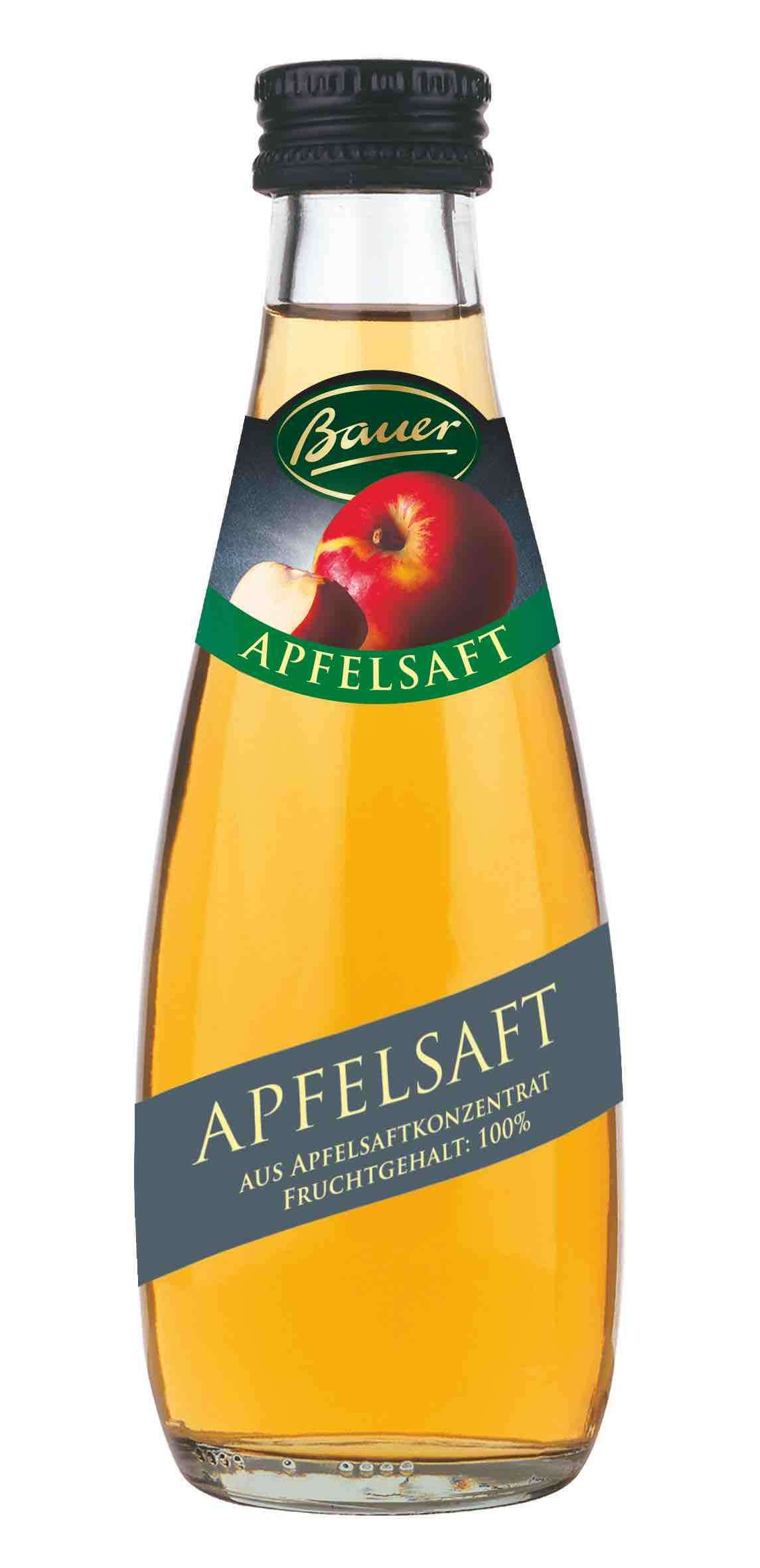 7656Small Bauer Apple Juice, Clear (24×0,2l)