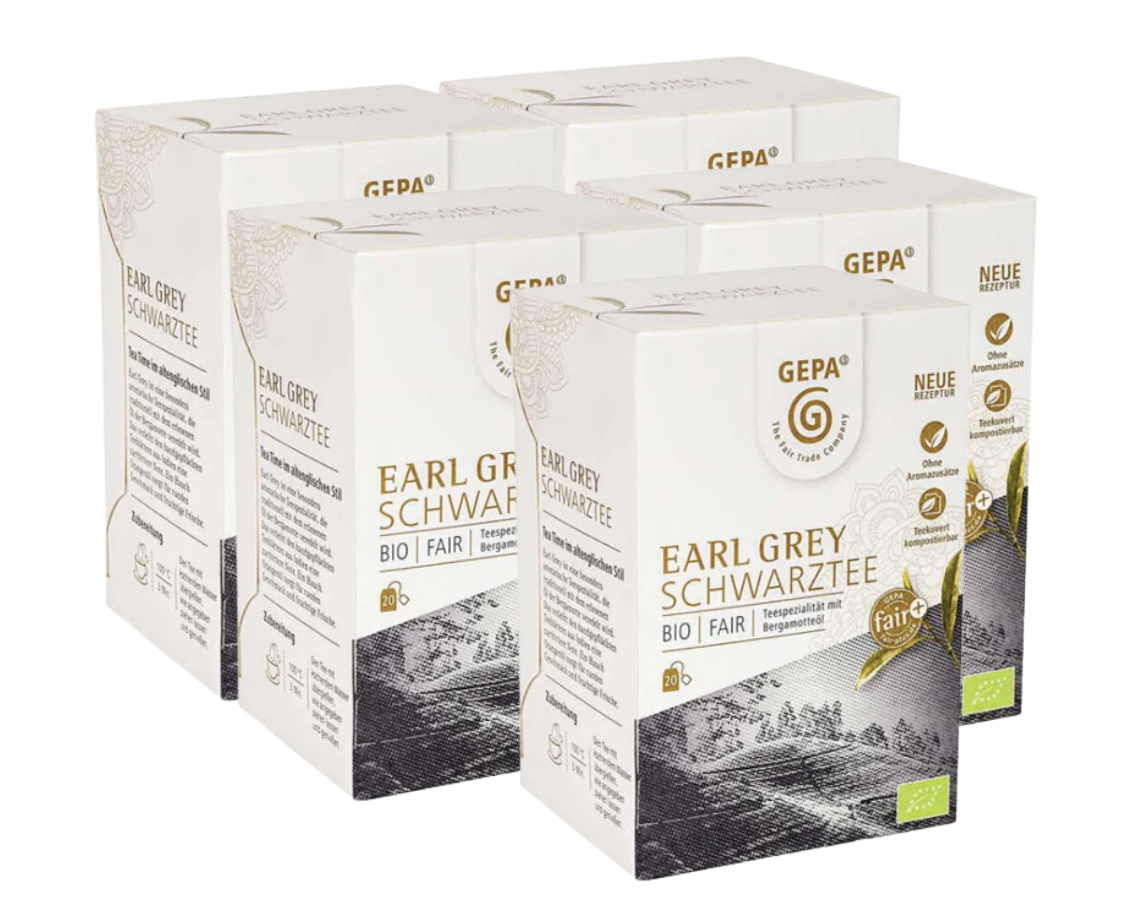 8249Bio Earl Grey Black Tea (5×20 bags)