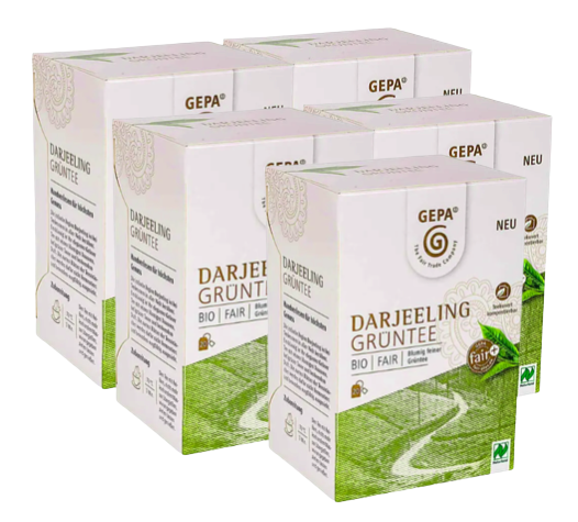 8404Bio Darjeeling Green Tea (5×20 bags)