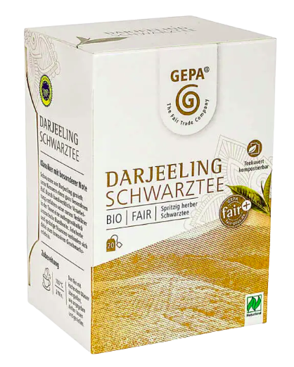 8406Bio Darjeeling Black Tea (5×20 bags)