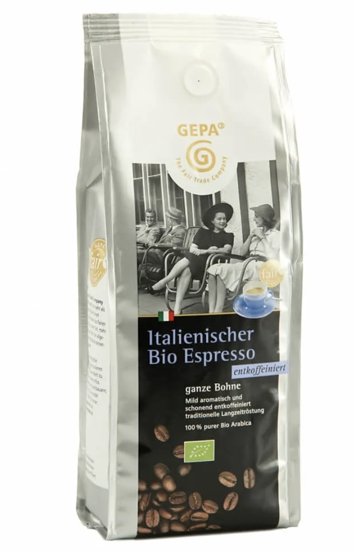 8824Italian Bio Espresso, decaffeinated, ground (6x250g)
